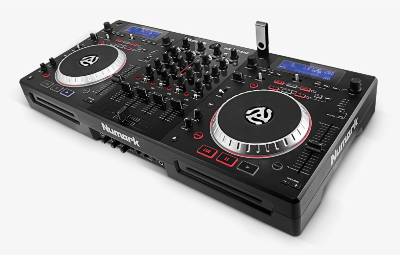Numark Mixdeck Quad - Numark Quad 4 Channel, transparent png #3110640