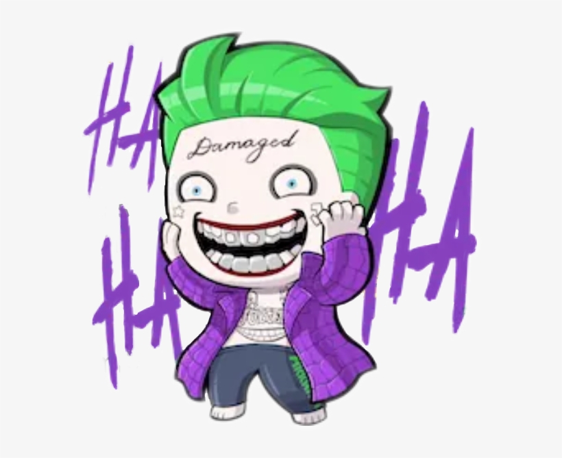 Joker Jokersmile Jokerbrother Hahaha Kelate Malaysianbo - Suicide Squad Facebook Stickers, transparent png #3111497