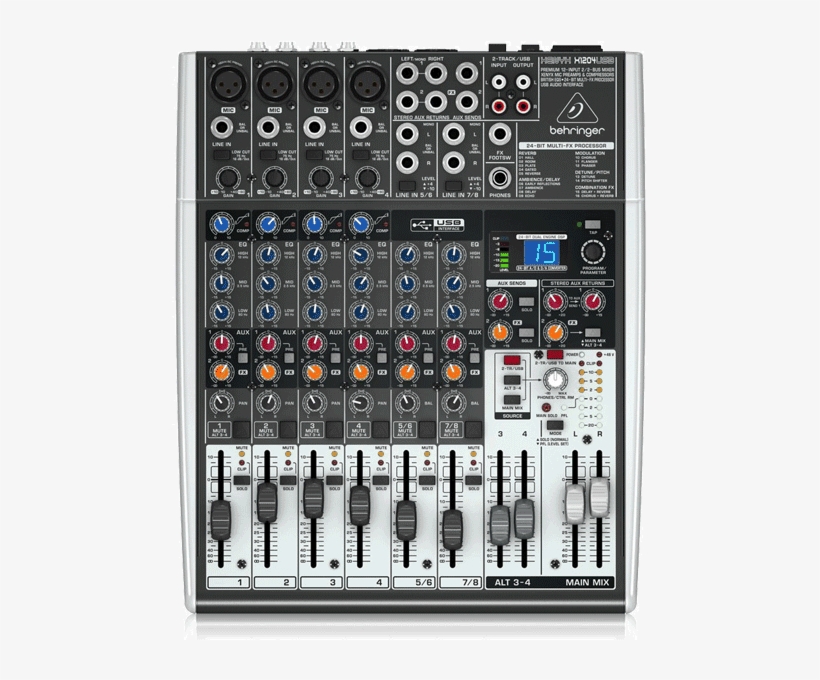 Behringer Xenyx X1204 - Behringer Xenyx Qx1204usb, transparent png #3111589