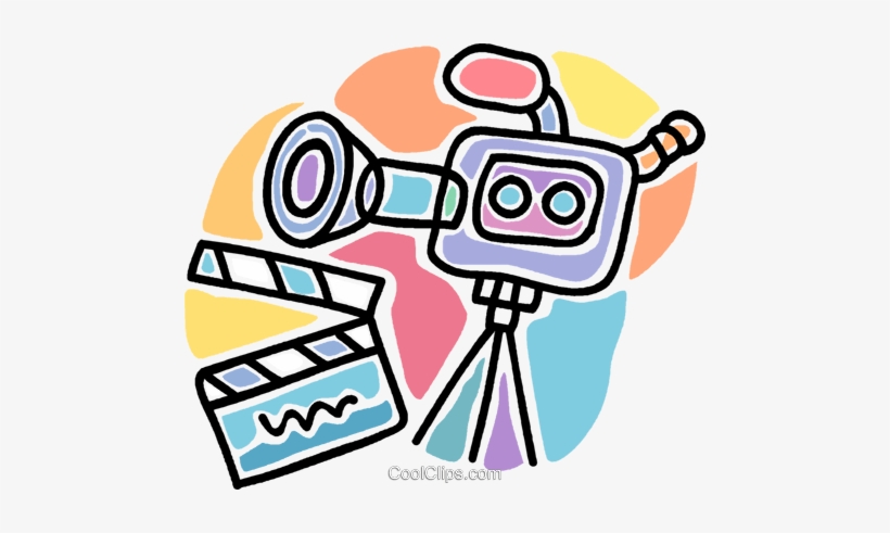 Motion Picture Camera With Clapper Board Royalty Free - Film, transparent png #3111729