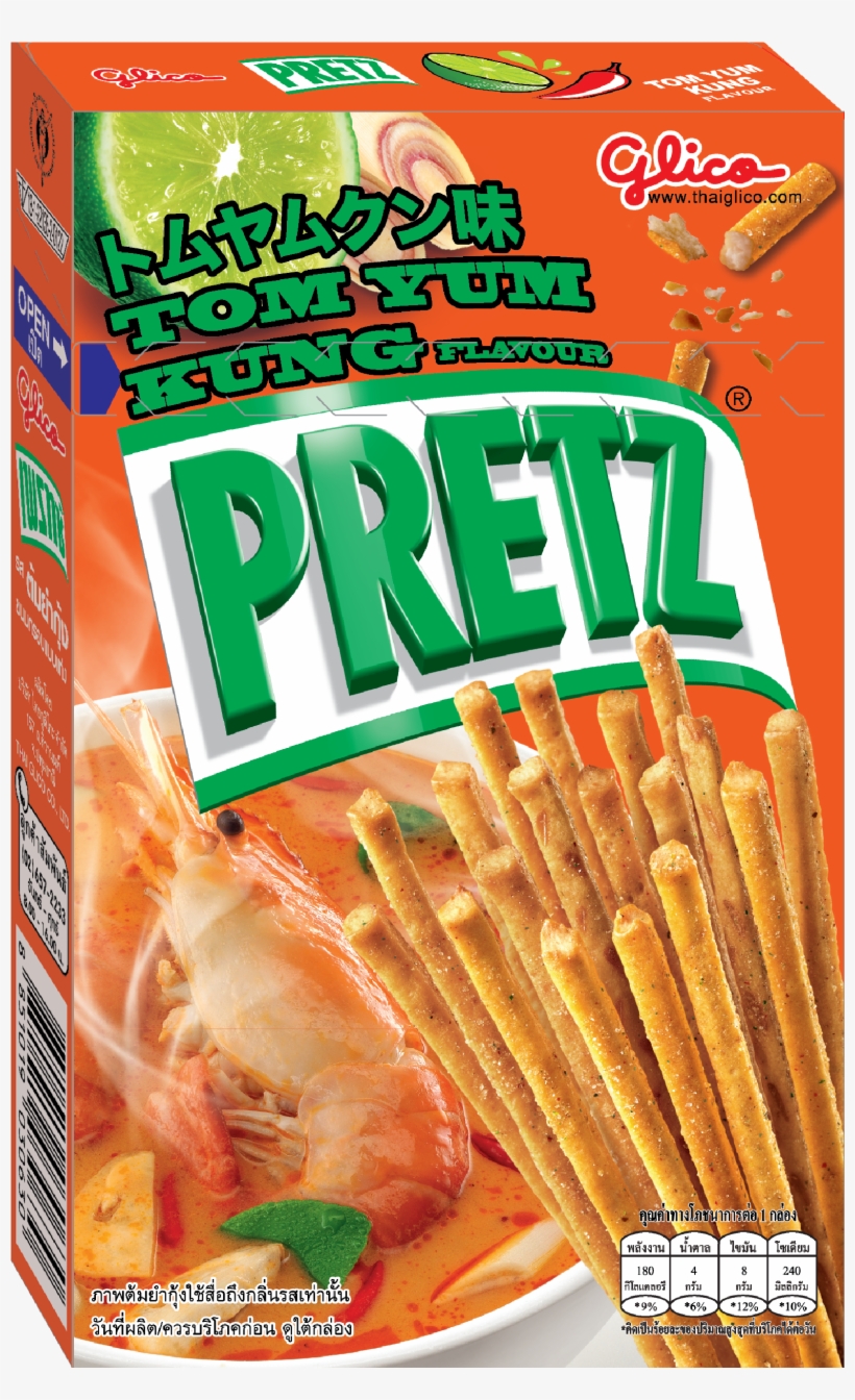 View List - Glico Authentic Thai Pretz Sticks (tom Yum Kung) 36g, transparent png #3111828