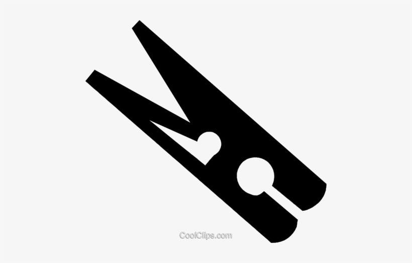 Clothes Pin Royalty Free Vector Clip Art Illustration - Sign, transparent png #3111858