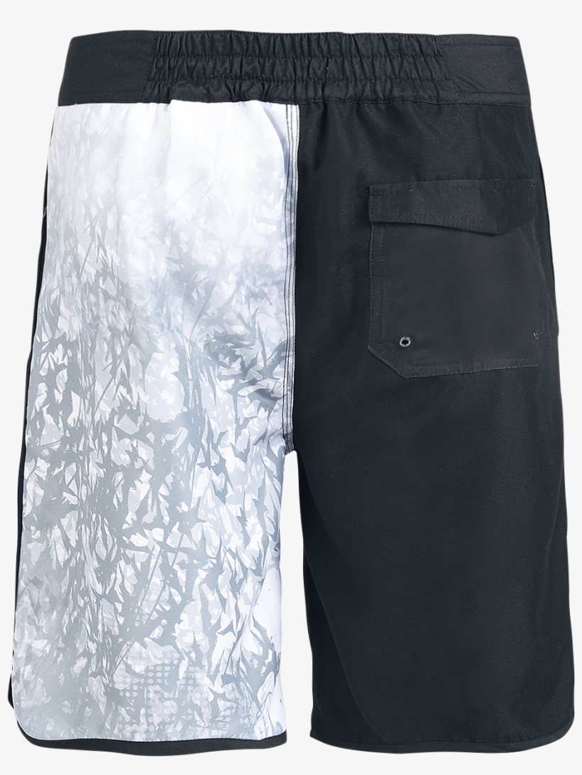 The Joker Hahaha Badeshorts Sort-hvid - Pocket, transparent png #3112132