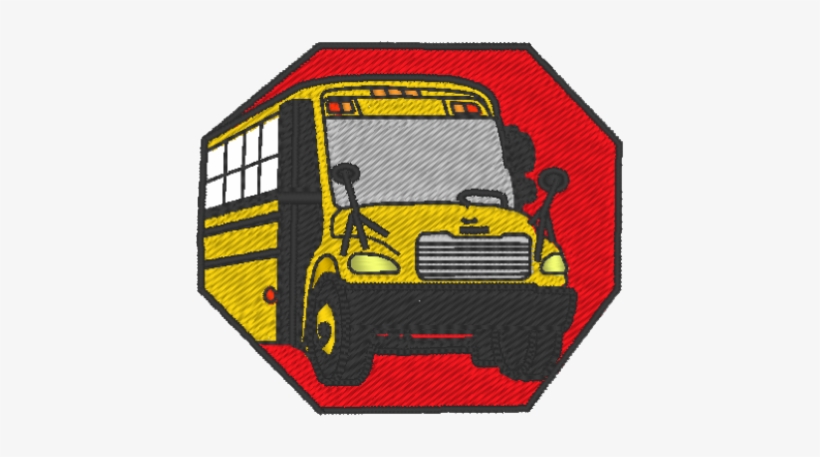 School Bus & Stop Sign - School Bus, transparent png #3112261
