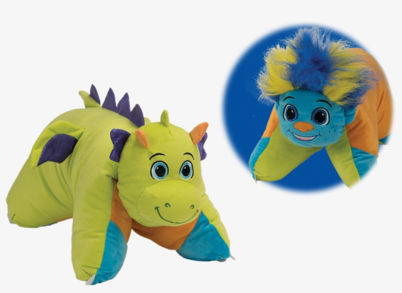 Flip 'n Play Friends 2 In 1 Plush To Pillow Troll To - 1toy Мягкая Игрушка Вывернушка 2 В 1 Единорог-дракон, transparent png #3112636