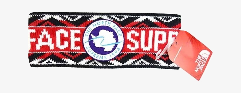 Supreme X North Face Headband - Supreme North Face Headband, transparent png #3112806