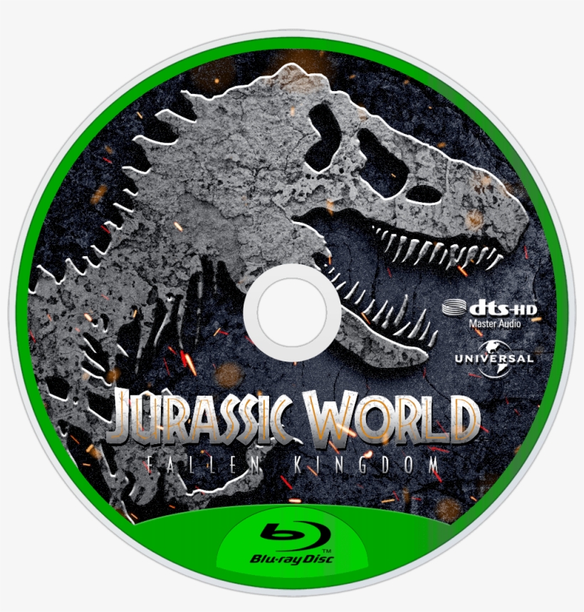 Fallen Kingdom Bluray Disc Image - Jurassic World Fallen Kingdom 2018 Blu Ray, transparent png #3113235