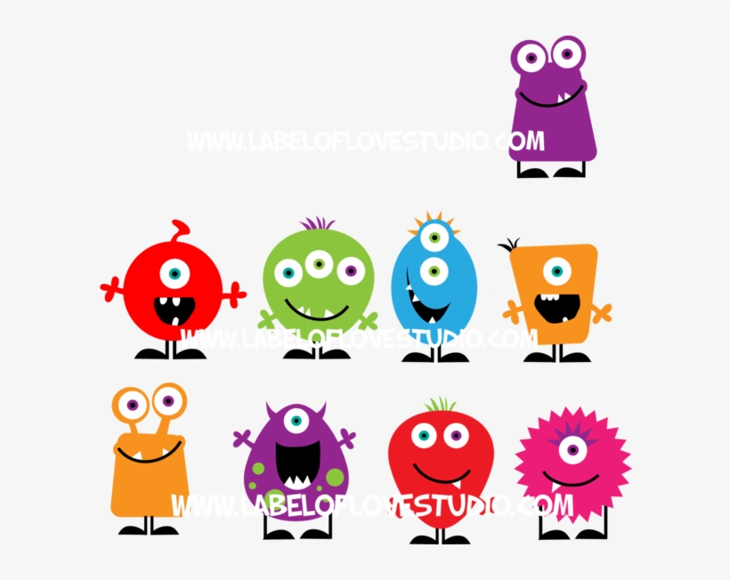 Cute Monster Personalized Cup - Monster Clip Art, transparent png #3113395