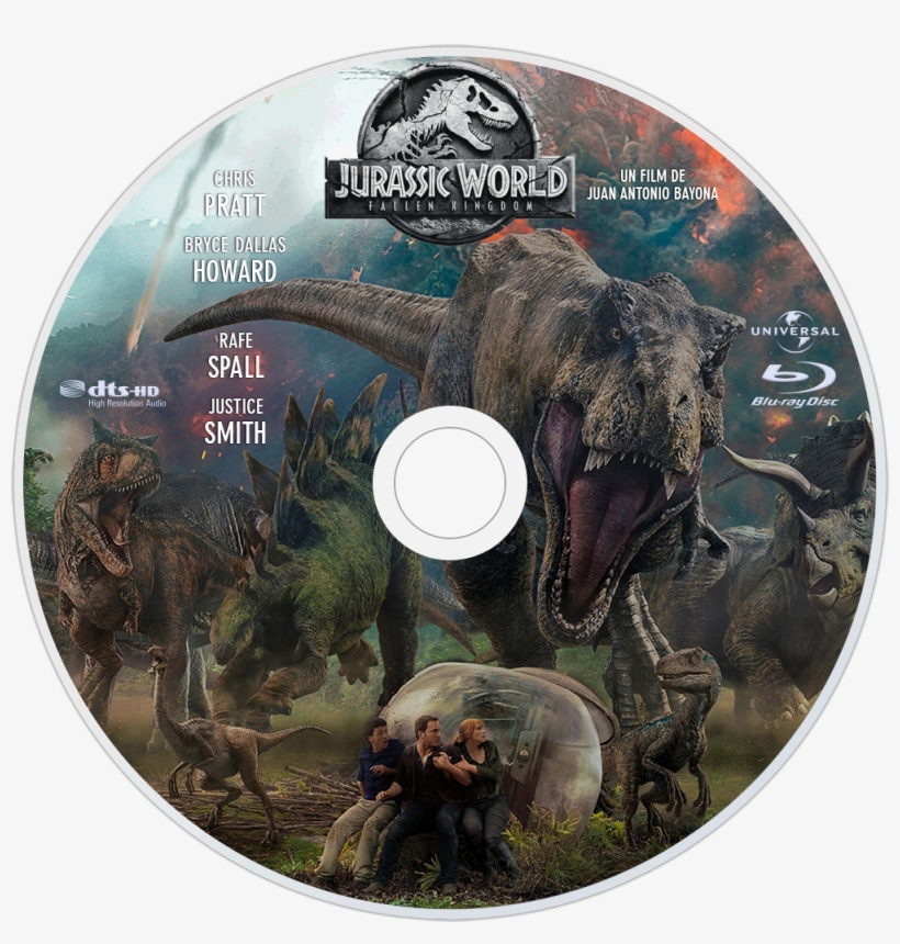 Fallen Kingdom Bluray Disc Image - Jurassic World Fallen Kingdom Blu Ray, transparent png #3113500