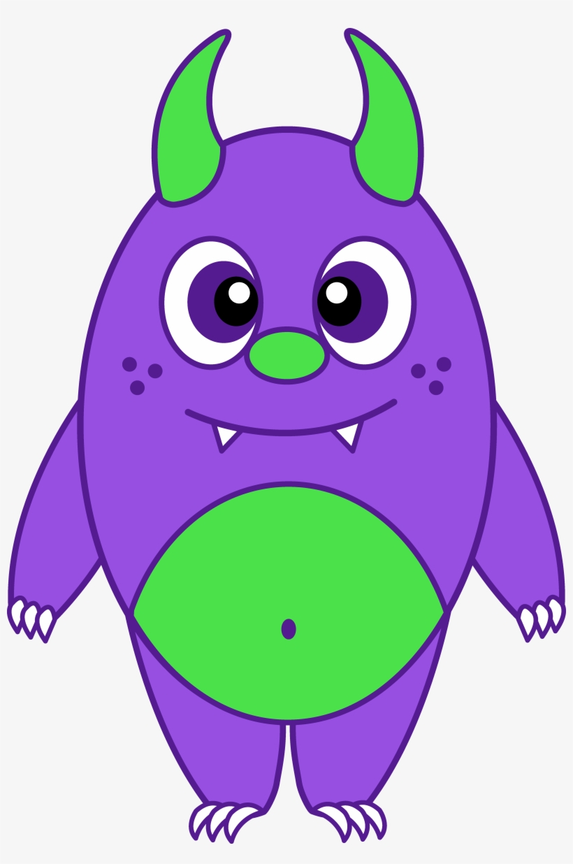 Free Cute Monster Clip Art - Silly Monster Clip Art, transparent png #3113541