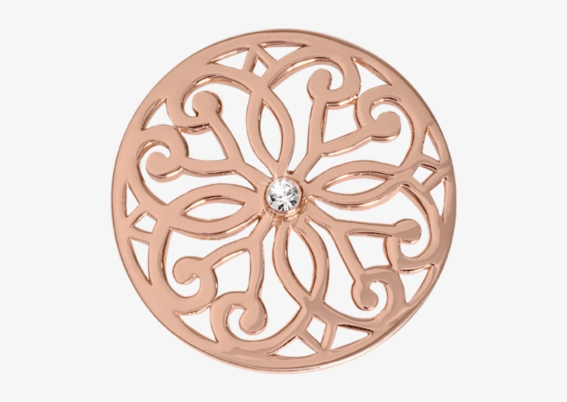 C1040rgm03 - Nikki Lissoni Baroque Fantasy Rose Gold-plated 33mm, transparent png #3113685