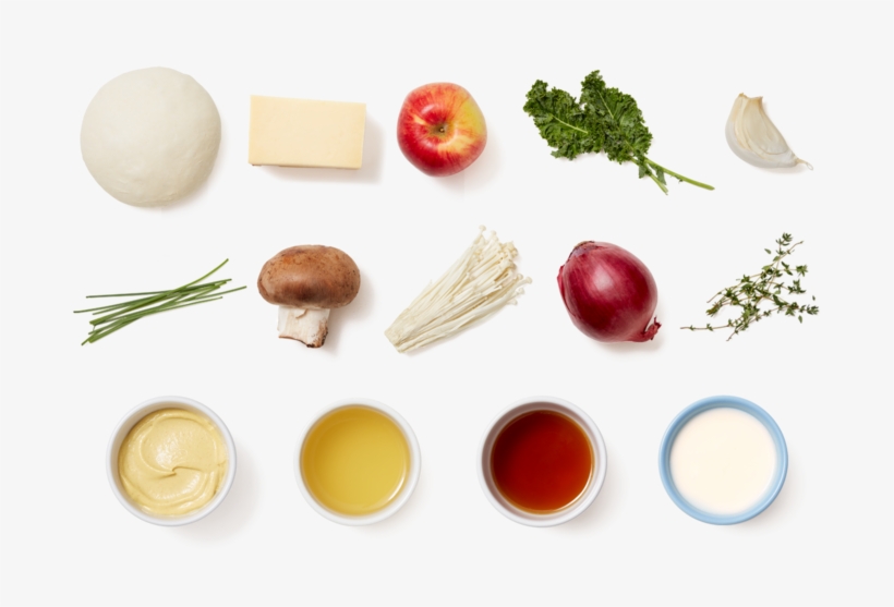 Smoked Gouda & Mushroom Flatbread With Kale & Apple - Spanish Rice, transparent png #3113875