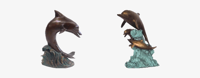 Dolphin Fountain - Dolphin Sculpture Png, transparent png #3114119