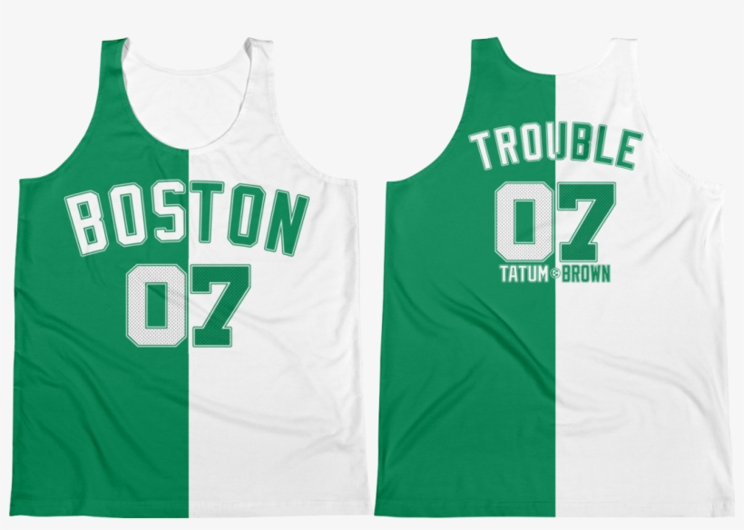 Boston Trouble 07 Split Jersey Tank - Jersey Tatum And Brown, transparent png #3114170