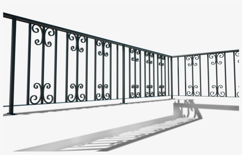 Wrought Iron - Barham - Wrought Iron Balcony Railing, transparent png #3114453