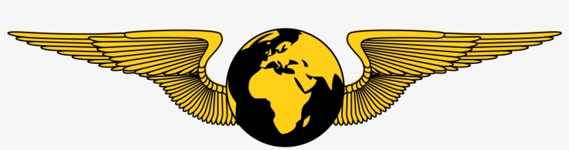 This Free Icons Png Design Of Golden Winged Globe Emblem, transparent png #3114542