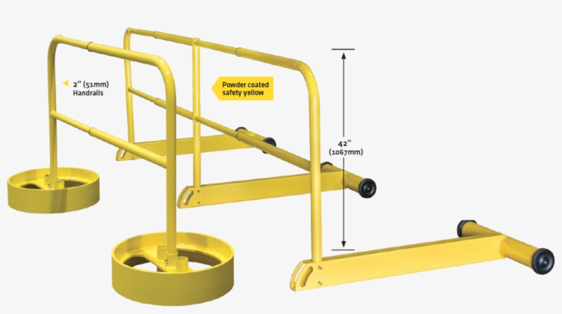 Handrail Fall Protection Systems - Png Yellowgate, transparent png #3114632