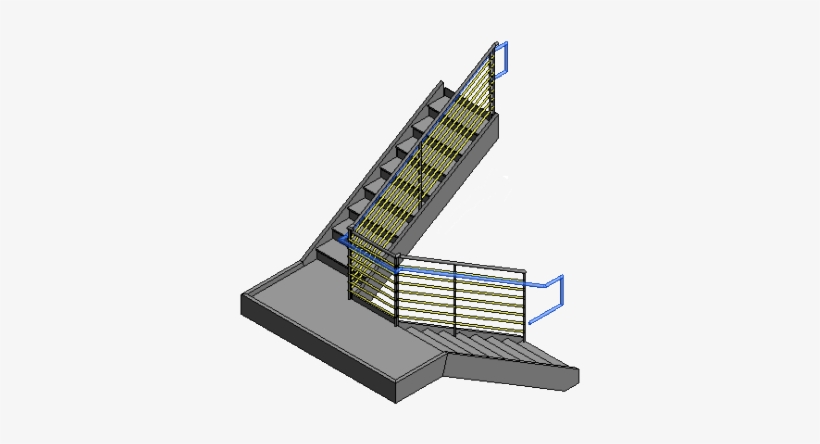 For A Continuous Rail , You Can - Egress Stair Handrail, transparent png #3114684