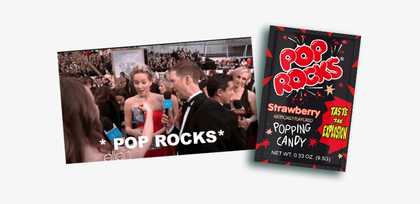 Pop Rocks In The Red Carpet - Pop Rocks Popping Candy, Strawberry - 0.33 Oz Pouch, transparent png #3114913