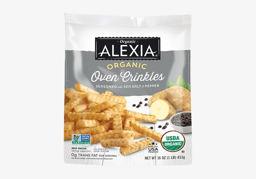 Organic Oven Crinkles With Sea Salt & Pepper - Alexia Cauliflower Parmesan 12 Oz, transparent png #3115074