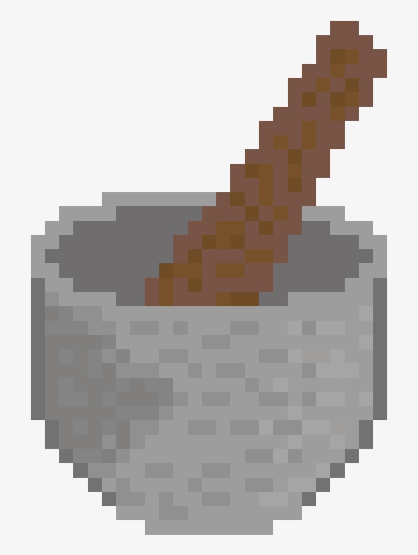 Mortar And Pestle Alien Emoji Pixel Art Free Transparent PNG