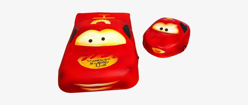 Oc024 Lightning Mcqueen Cake - Cartoon, transparent png #3115711