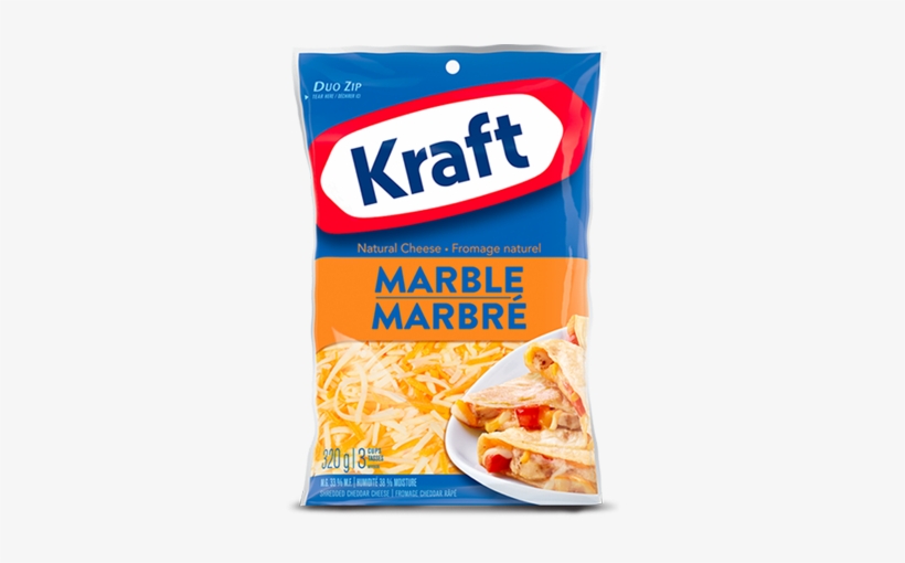 Marble Cheddar - Kraft Shredded Marble Cheese, transparent png #3115780