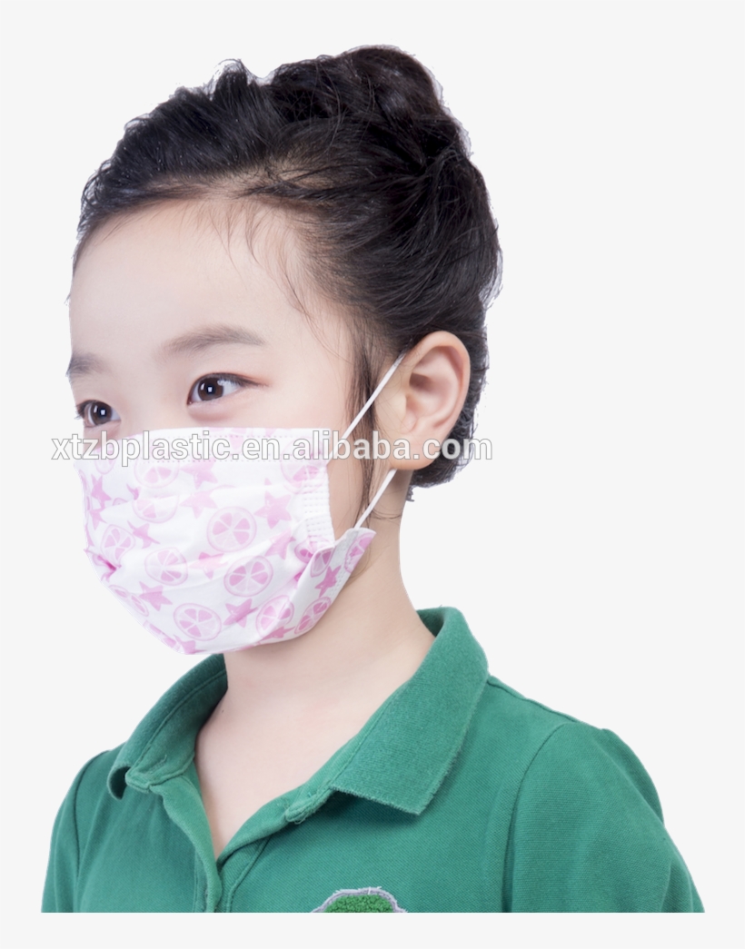 Disposable Children Cartoon Face Mask Thailand Pinted - Dust, transparent png #3115830