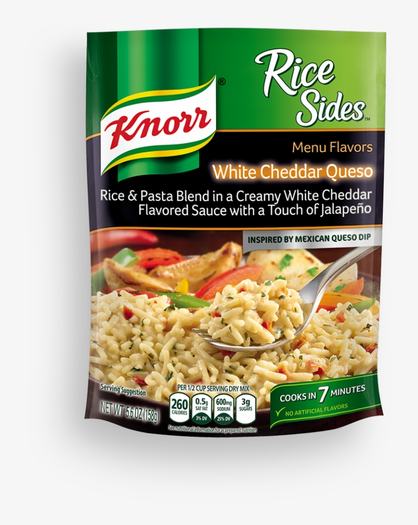 Knorr White Cheddar Queso Rice, transparent png #3115965