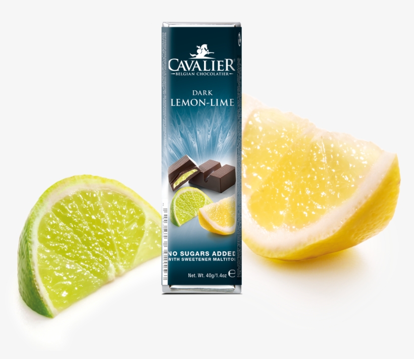 Cavalier Dark Lemon-lime Chocolate Bar 40g, transparent png #3116055