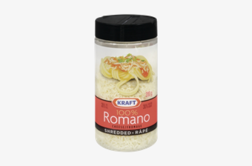 Kraft Shredded Cheese 100% Romano 200 G - Kraft 100% Shredded Romano Cheese, transparent png #3116380
