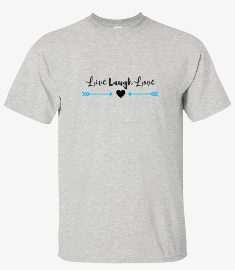 T Shirt Unisex Live Laugh Love - Love My Great Dane Paw Print Heart Dog Owner T-shirt, transparent png #3116968