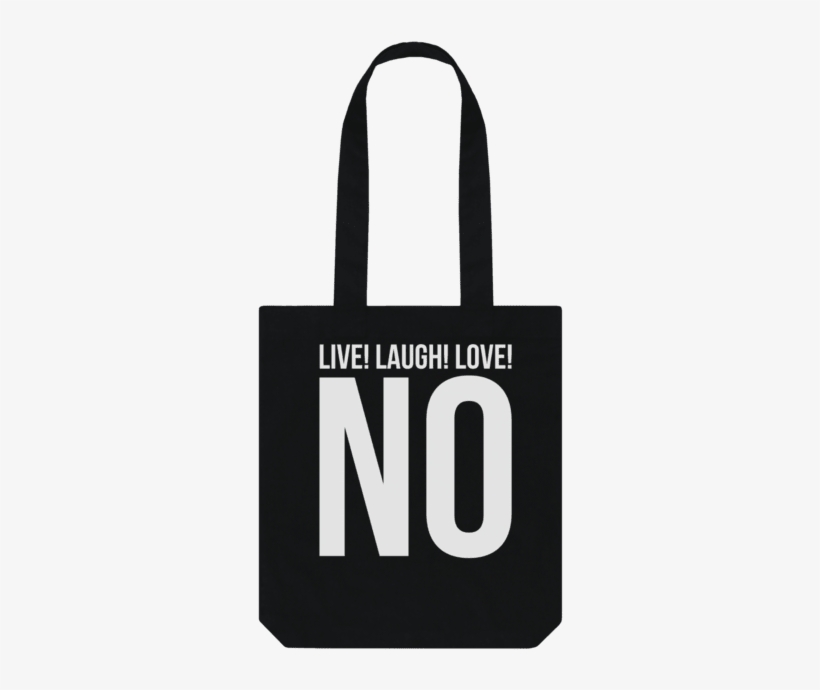 Black Live, Laugh, Love Tote Bag, transparent png #3116998