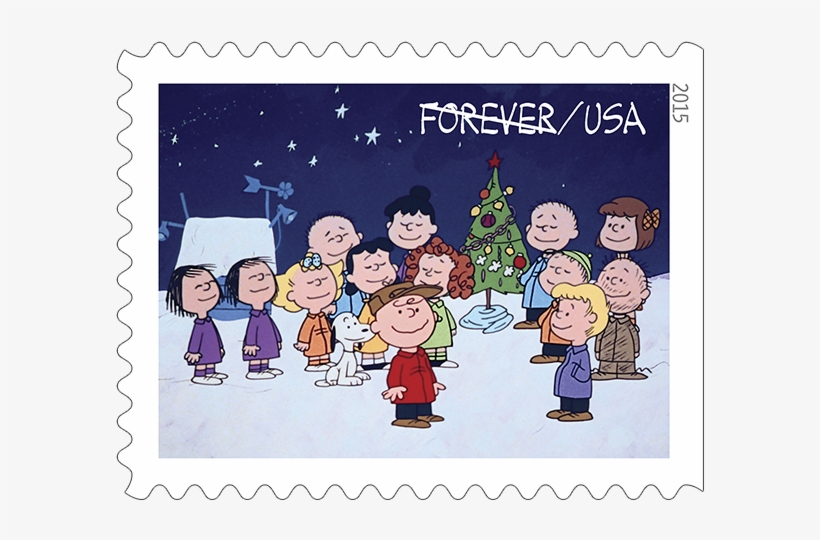 Happy Holidays - Charlie Brown Christmas Stamps, transparent png #3117125