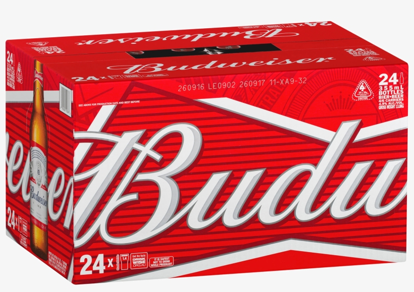 Lager Bottles 355ml - Budweiser 18 Pack Cans, transparent png #3117233
