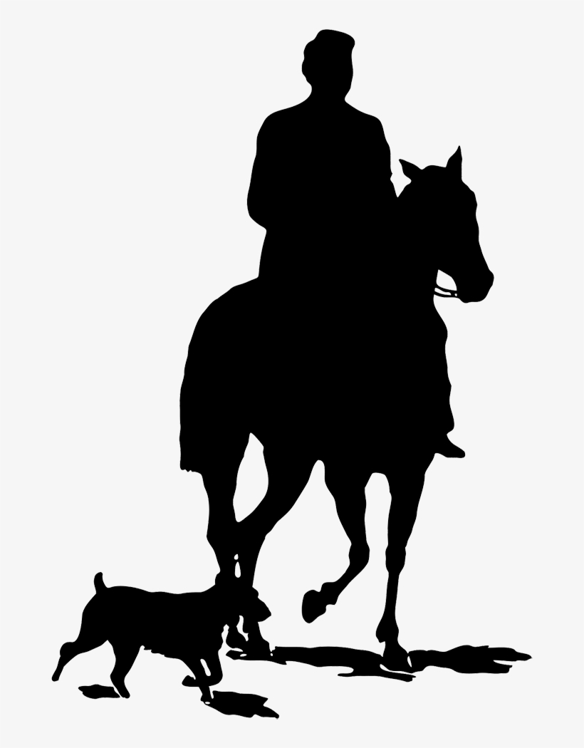 Black Horse Silhouette Clipart - He Coming Or Going, transparent png #3117732