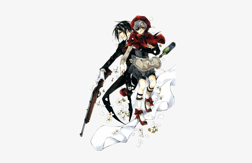 Report Abuse - Ciel X Sebastian Red Riding Hood, transparent png #3118250