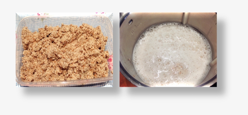 Con Ayuda De Un Colador De Tela, Filtra La Horchata - Gruel, transparent png #3118706