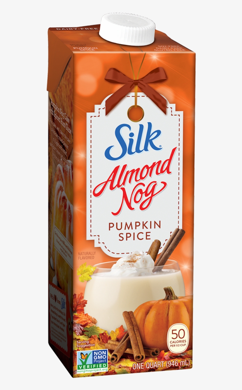 Silk® Almond Nog Pumpkin Spice - Silk Original Almond Nog - 32 Fl Oz Carton, transparent png #3118906