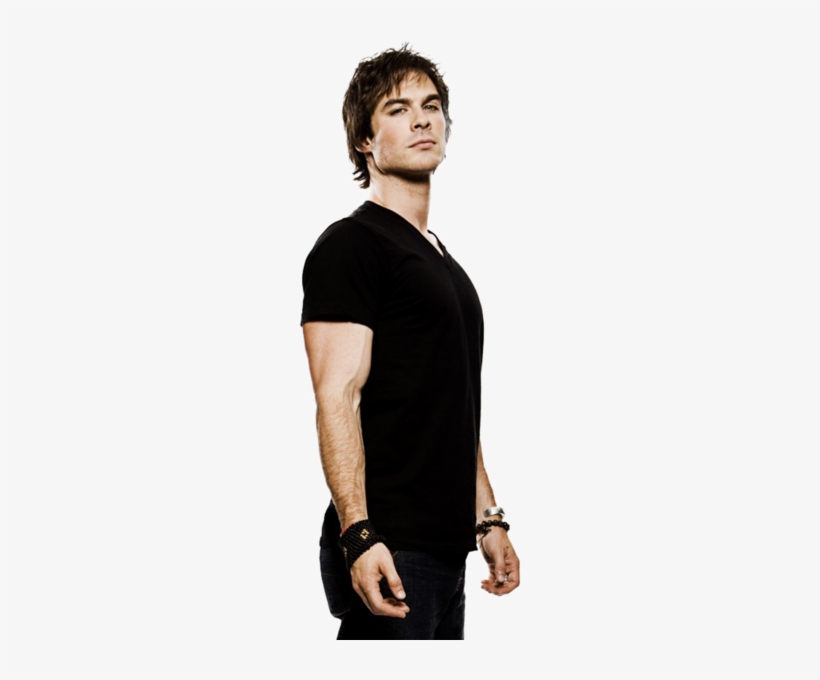 Damon Salvatore - Ian Somerhalder And Paul Wesley Poster, transparent png #3119361