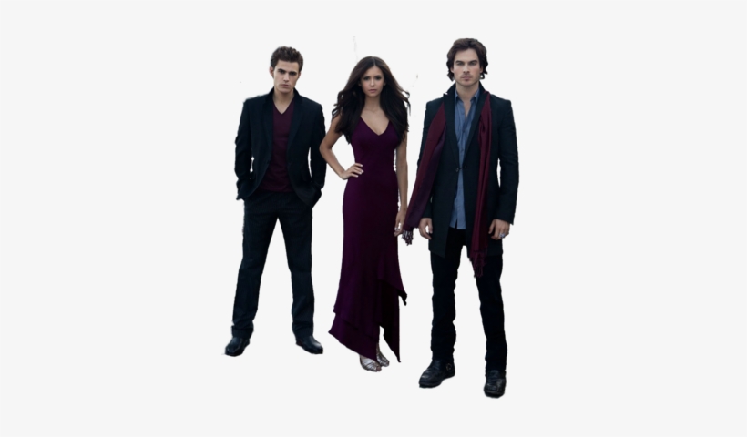 Stefan, Elena, Damon Psd - Stefan And Damon Png, transparent png #3119470