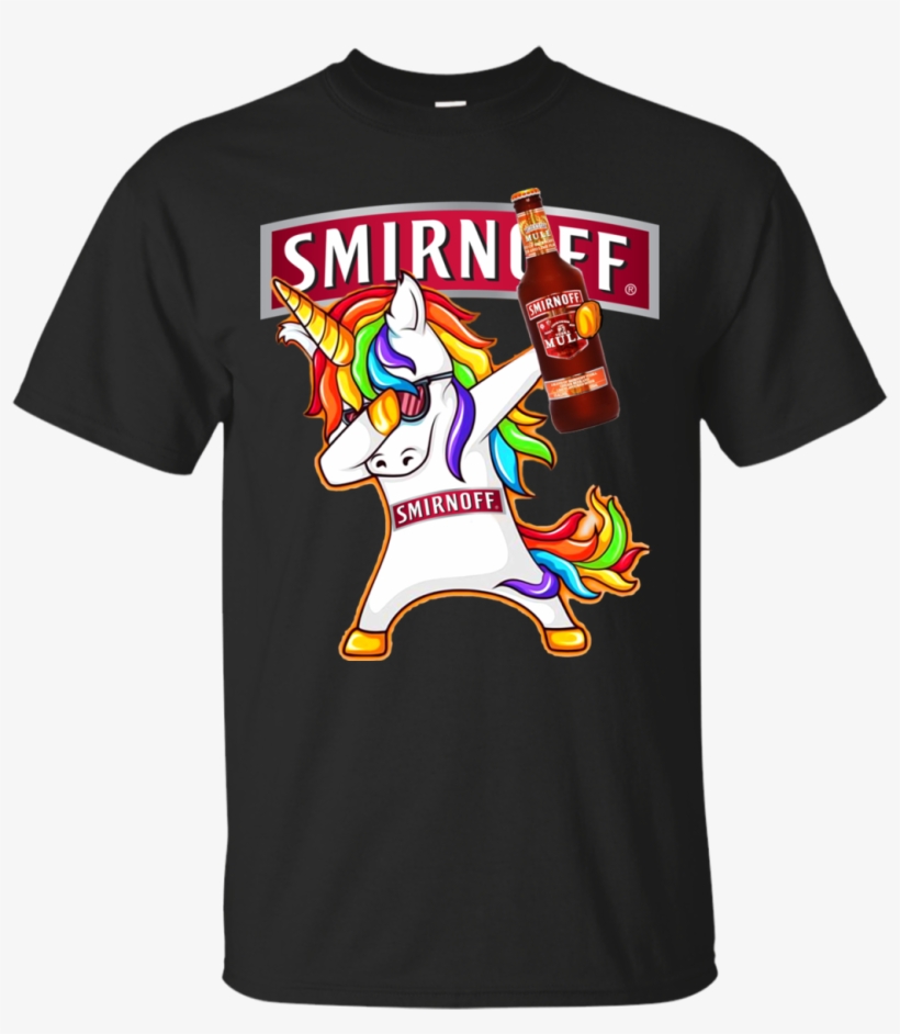 Dabbing Unicorn Loves Smirnoff Vodka T Shirt Hoodie - Dallas Cowboys Funny T Shirts, transparent png #3120417