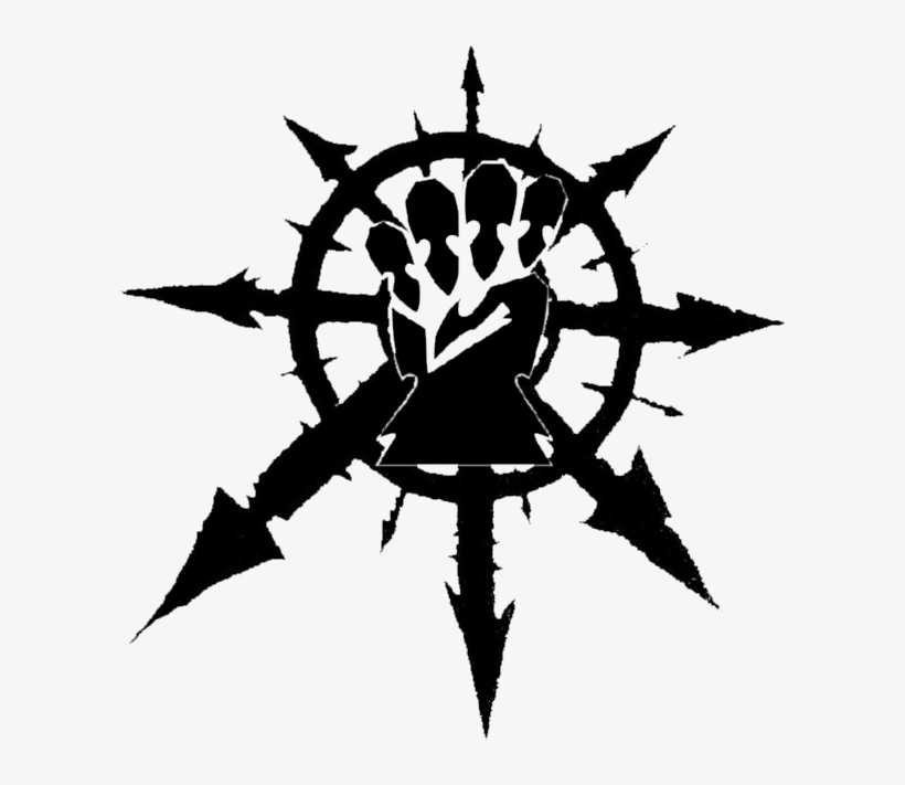 Imperial Fists Chaos Star Black - Warhammer Chaos Star, transparent png #3120923