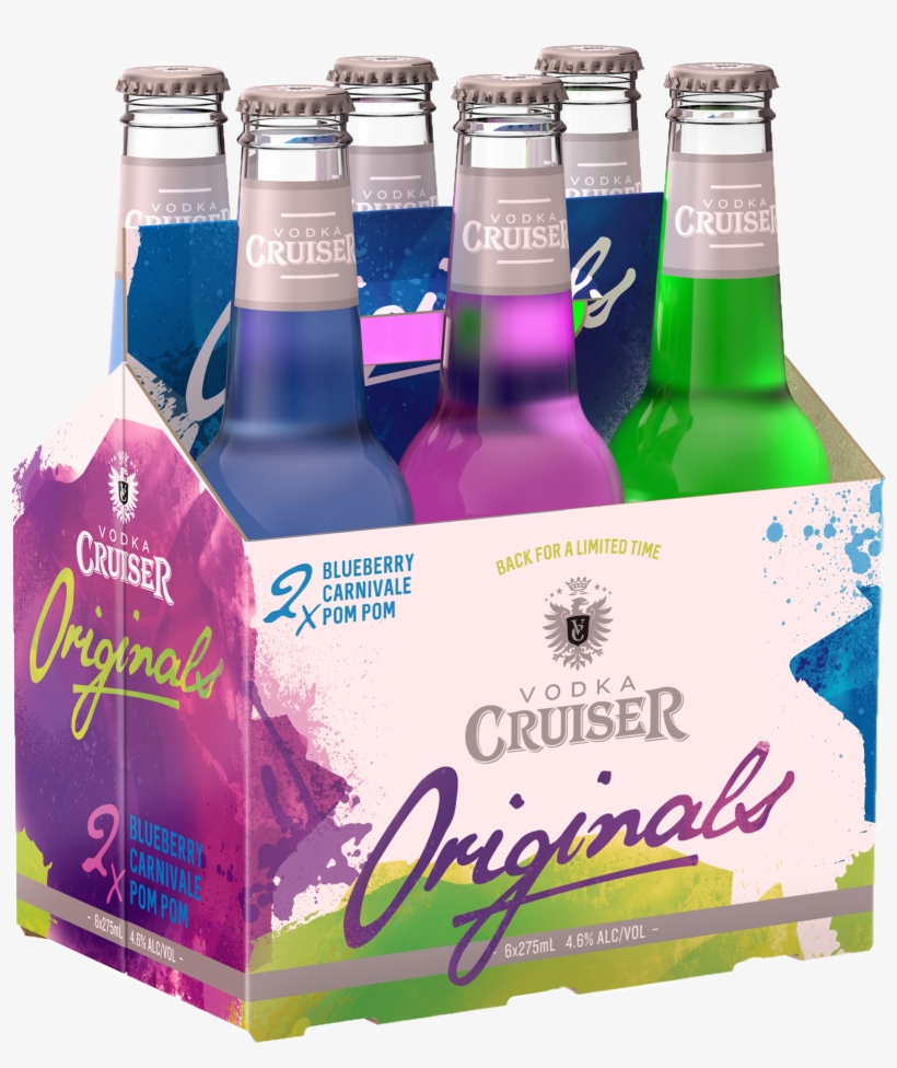 Vodka Cruiser Originals Bottles 275ml - Vodka Cruiser Flavours, transparent png #3121577