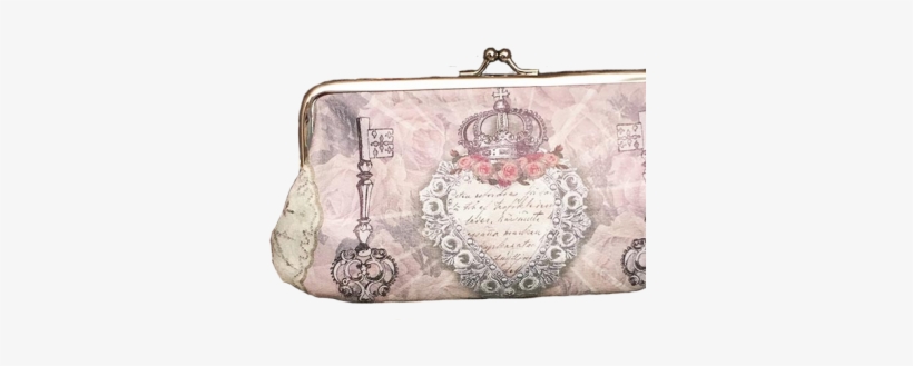 Secret Heart Clip Purse - Van Asch Secret Heart Victorian Crown Kisslock Large, transparent png #3121810