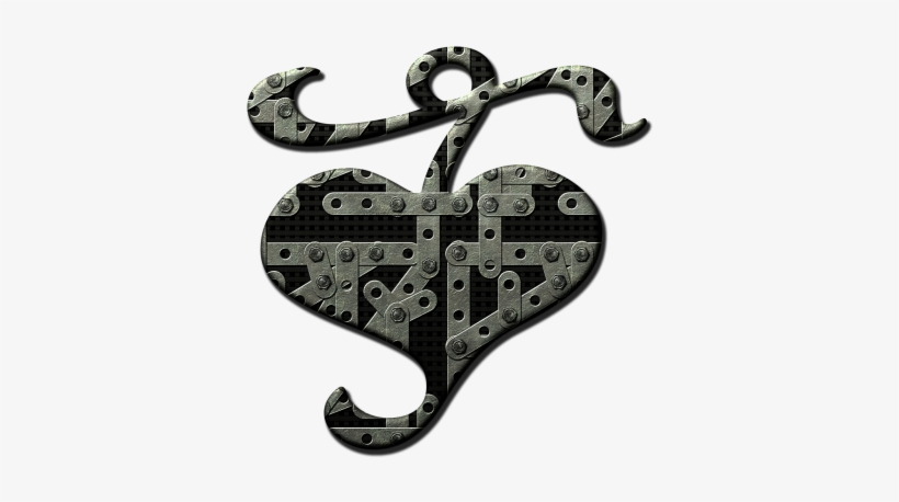 Heart Love,unique Gothic Design,brackets And Screws, - Love, transparent png #3121838