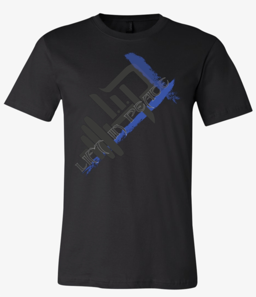 Lip Blue Smear T-shirt - Honor-service-sacrifice Veteran In Memory Of Our Fallen, transparent png #3122155