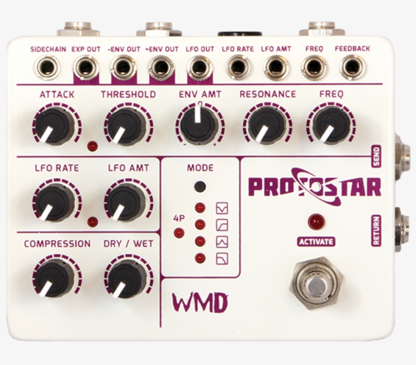 Wmd Devices - Wmd Protostar Harmonic Density Engine Filter Pedal, transparent png #3122252