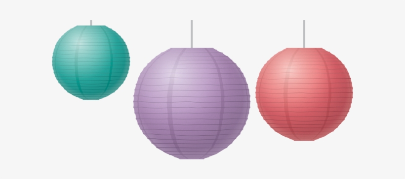 Shabby Chic Paper Lanterns - Lanterns Red And Yellow, transparent png #3122804