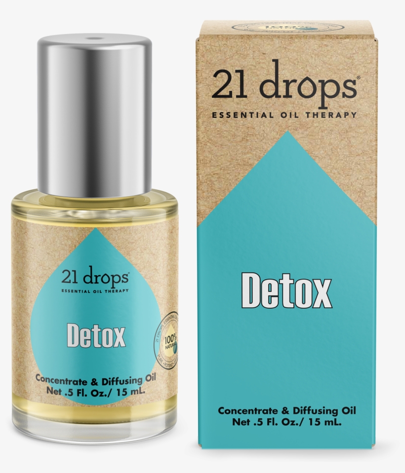 21 Drops Detox Essential Oil Aromatherapy Concentrate - Essential Oil, transparent png #3122923